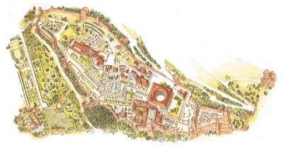 Alhambra, Granada, Spain. Aerial View by Fernando Aznar Cenamor
